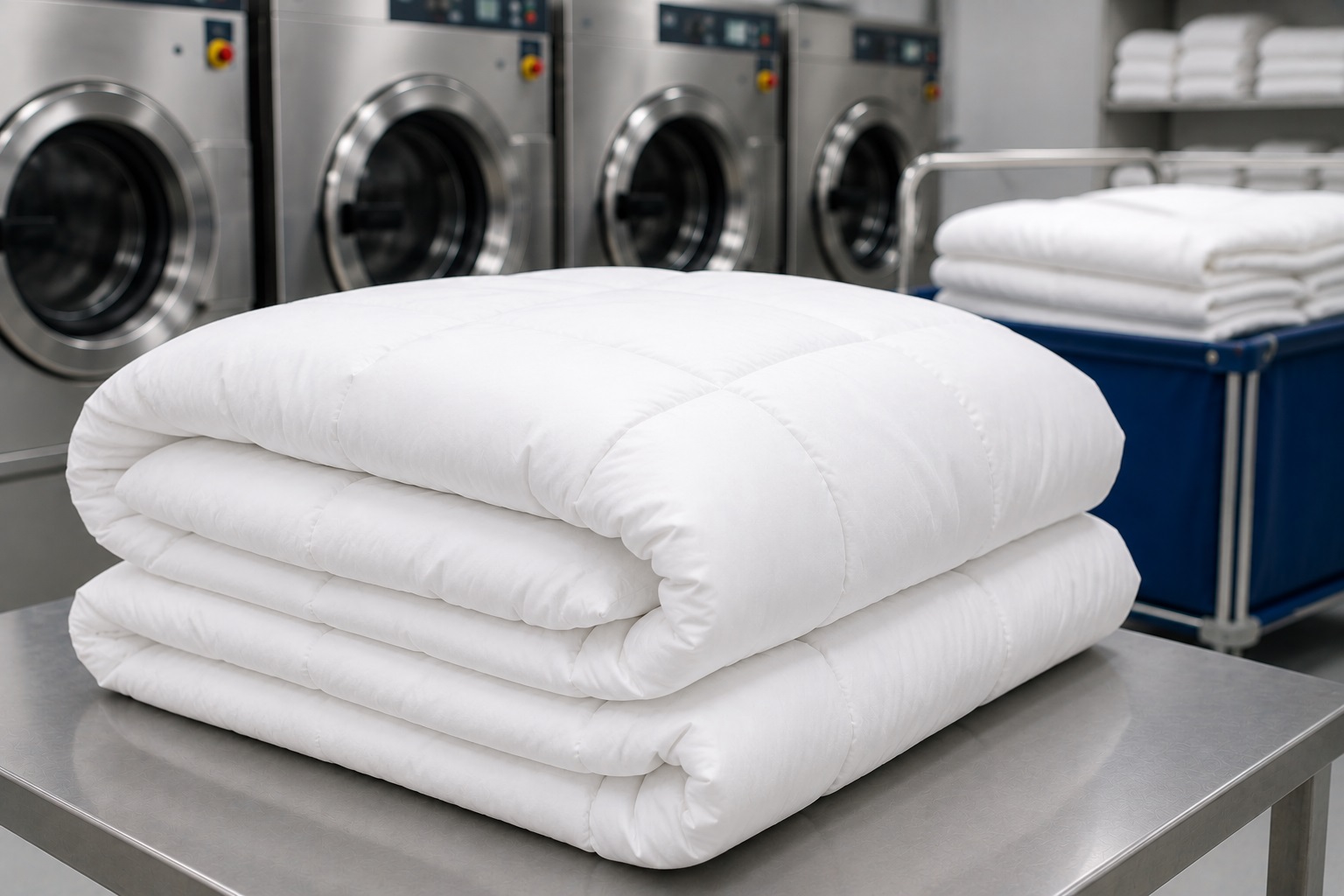 Comforters laundry services for hospitality businesses in Kent and Seattle WA