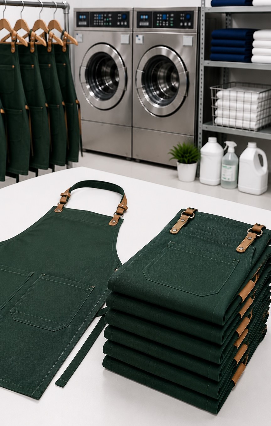 Commercial aprons service for Seattle business uniform programs
