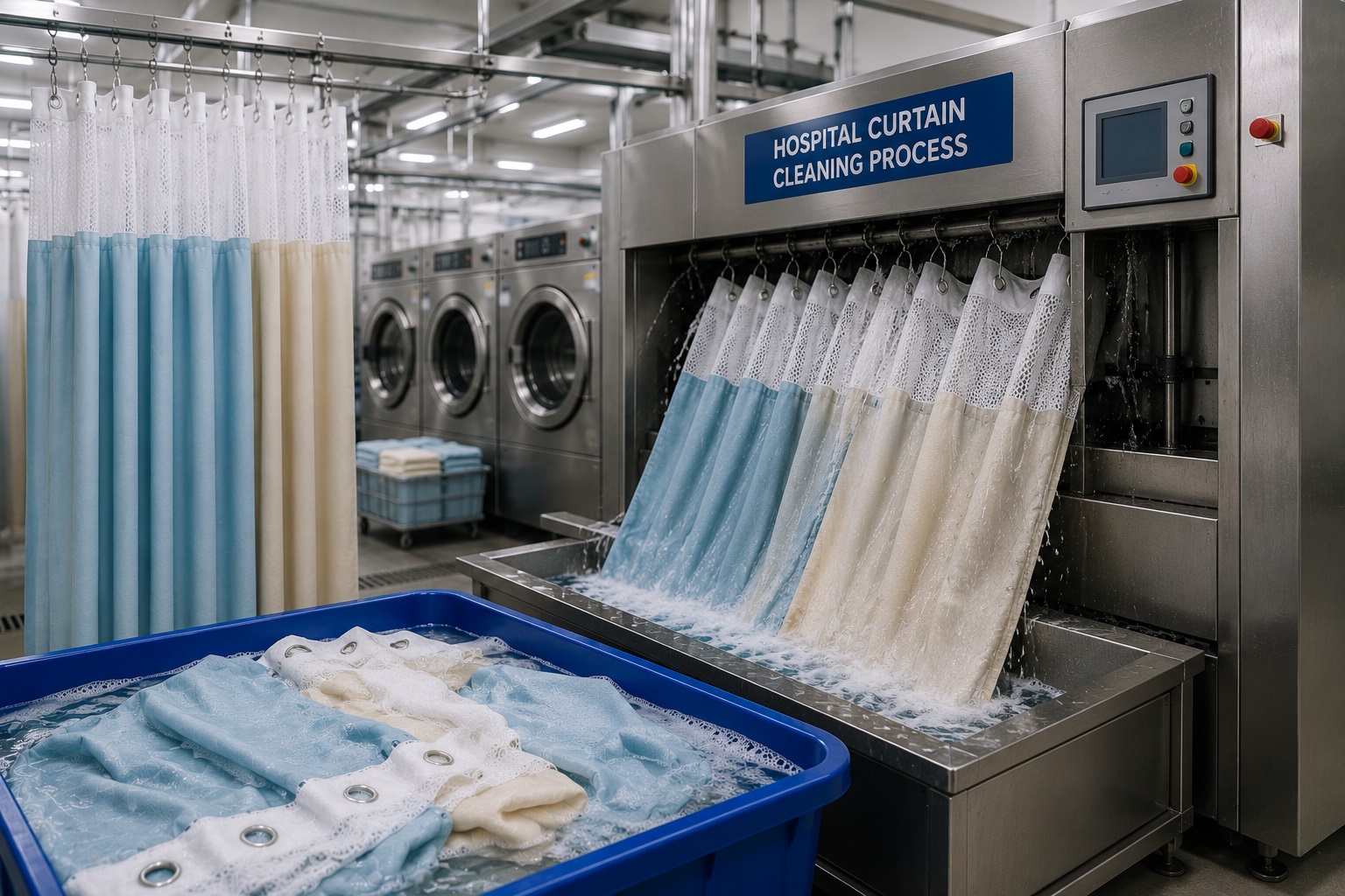 Hospital curtain dividers cleaning service for healthcare facilities in Seattle WA