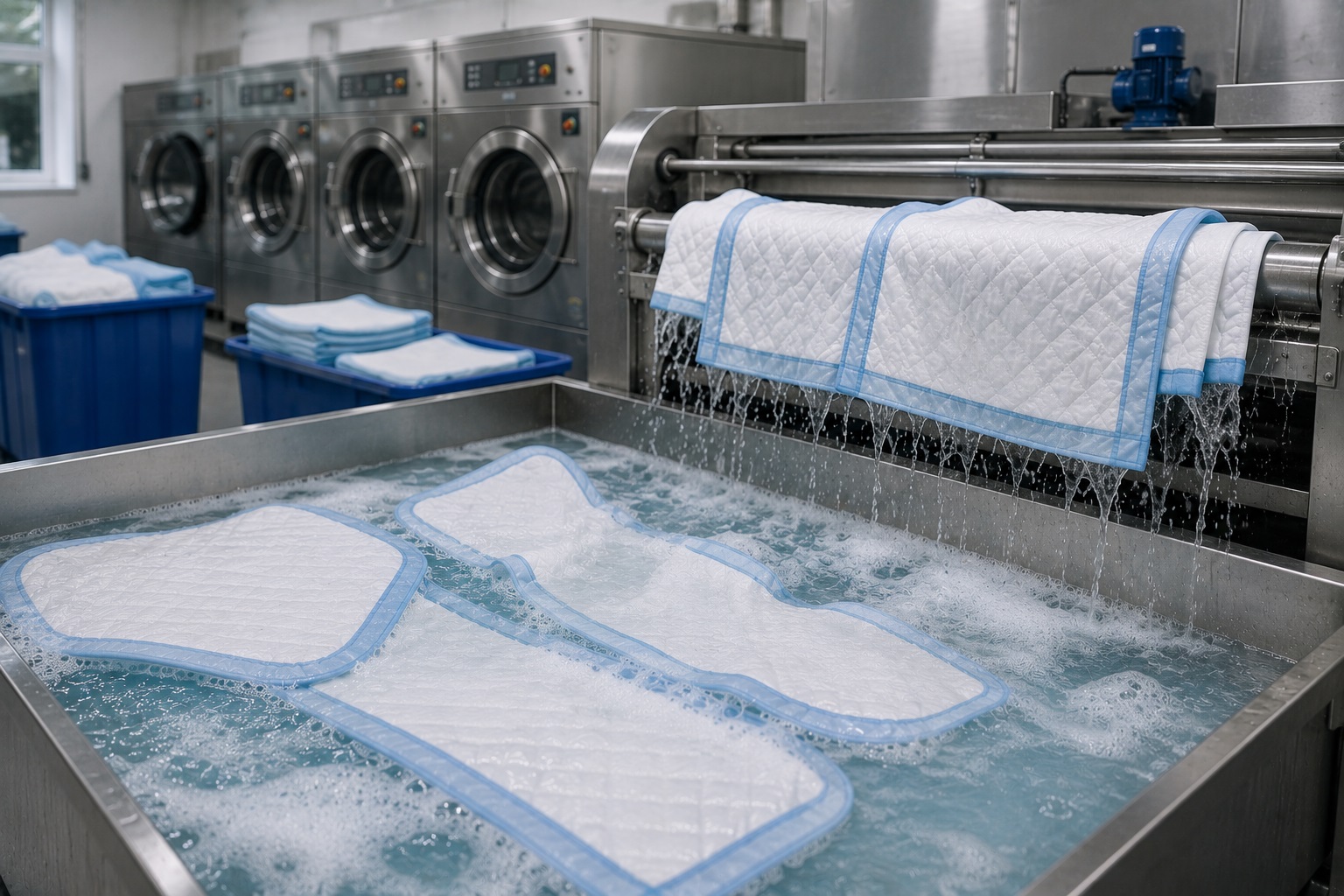 Medical bed pads laundry service for healthcare facilities in Kent WA