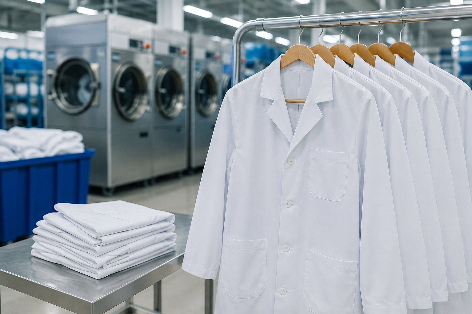 Medical lab coat cleaning service for healthcare staff in Kent WA