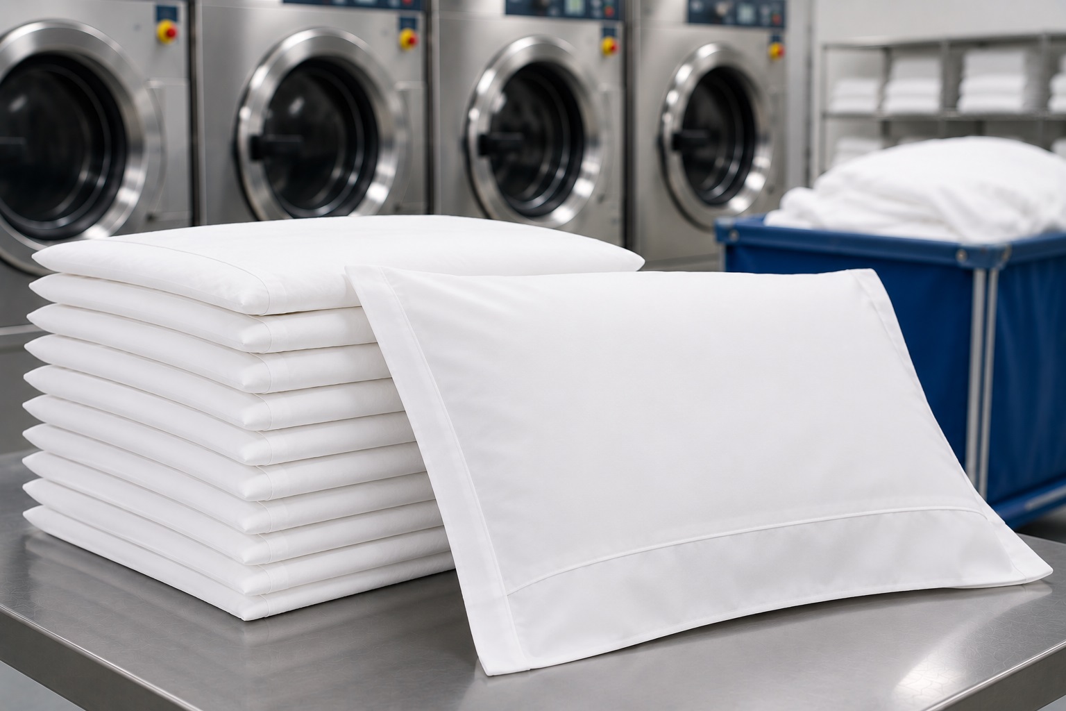 Pillowcases laundry service for hospitality businesses in Kent and Seattle WA